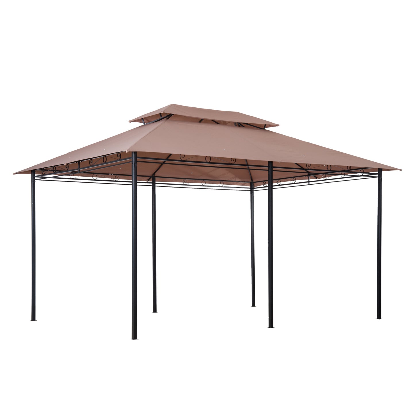 10' x 13' Patio Gazebo, Outdoor Gazebo Canopy Shelter with Curtains.