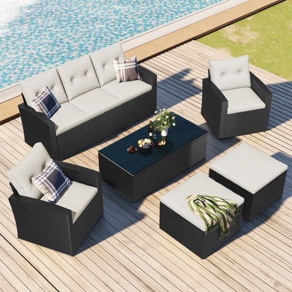 6-Piece All-Weather Wicker Set