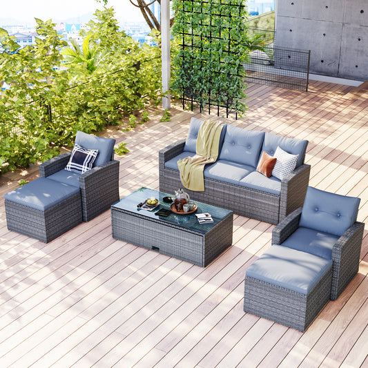 6-Piece All-Weather Wicker Set