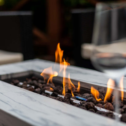 Marble Propane Fire Pit Table