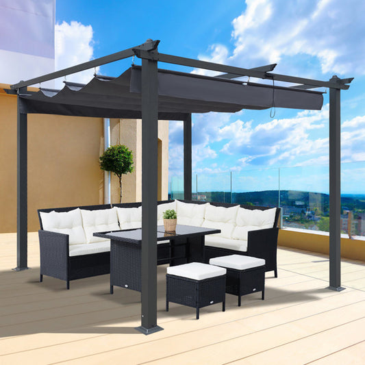 Patio Retractable Pergola With Canopy Pergola