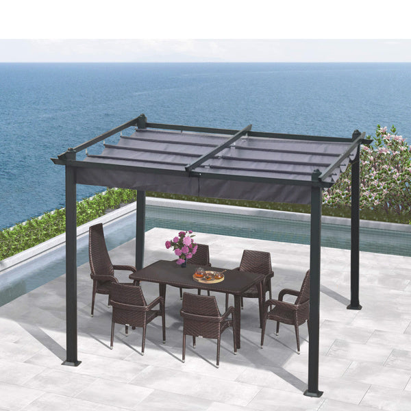 Patio Retractable Pergola With Canopy Pergola