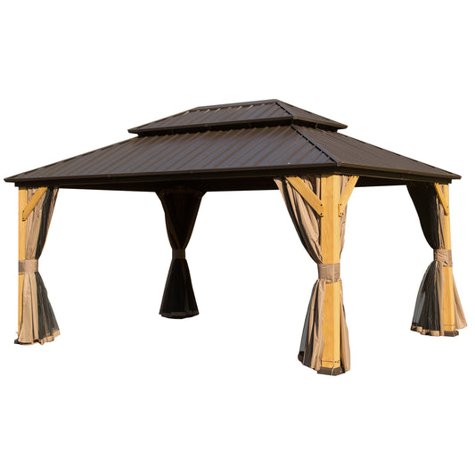 10x14FT Cedar Wood Gazebo