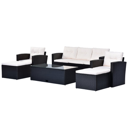 6-Piece All-Weather Wicker Set